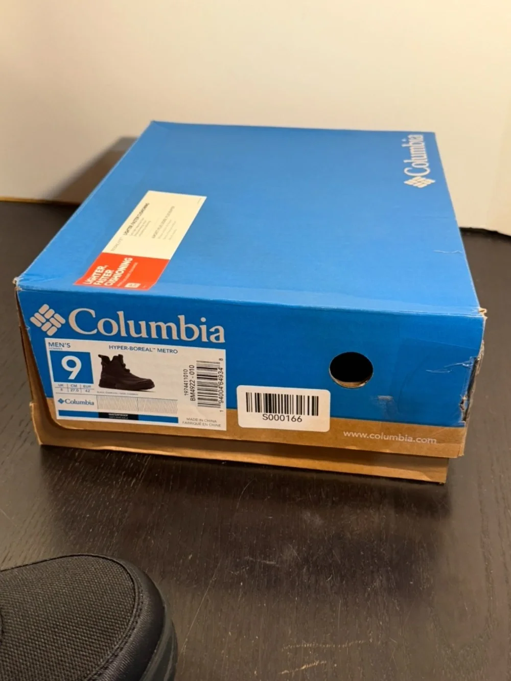 Columbia Hyper-Boreal Metro Waterproof Boots Black Charcoal Mens 9
